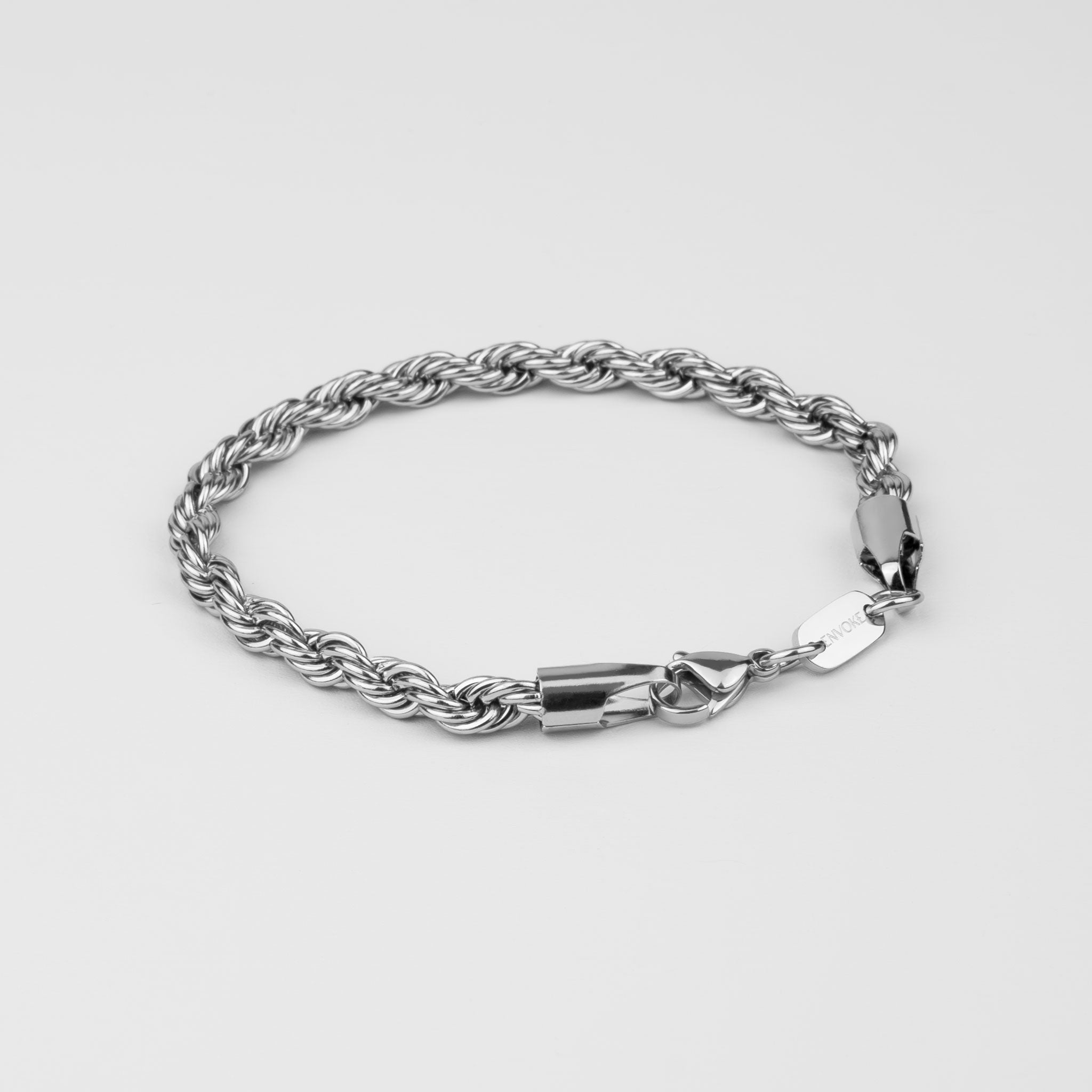 Rope Bracelet (Silber) 5 mm