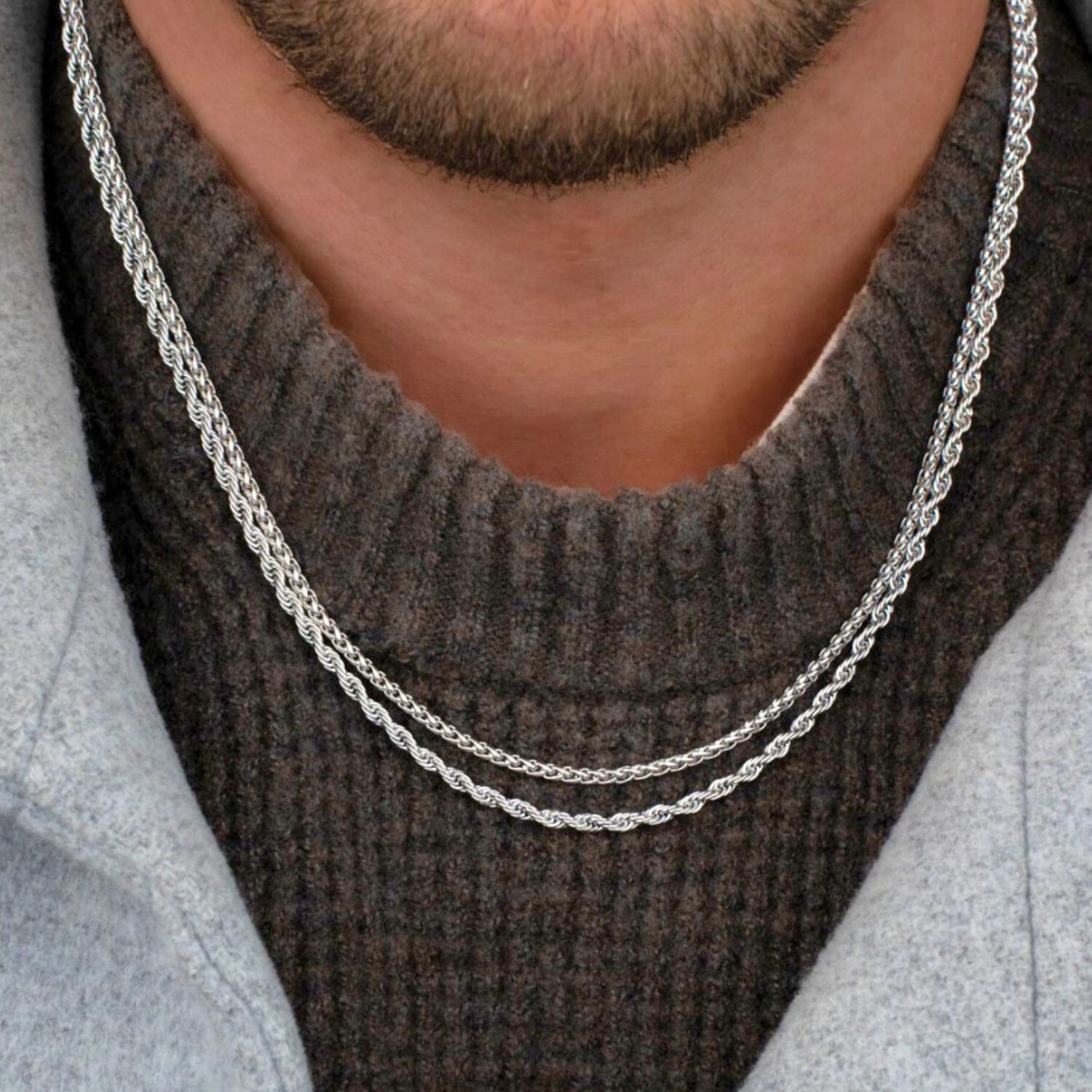 Rope Chain (Silber) 3 mm