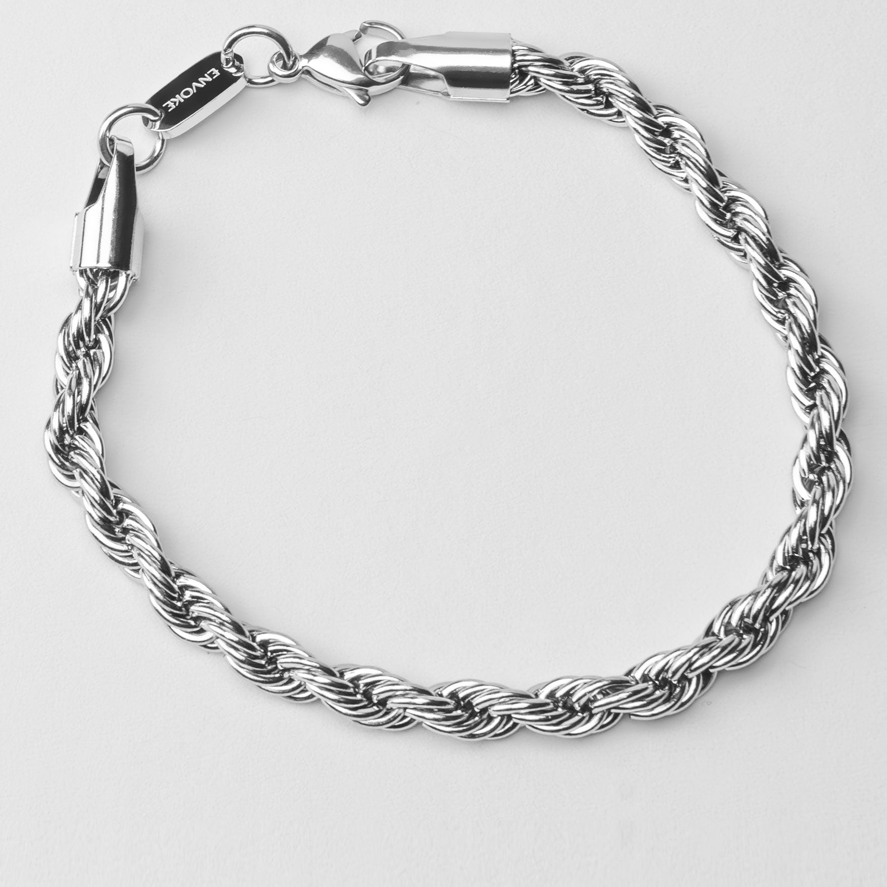 Rope Bracelet (Silber) 5 mm